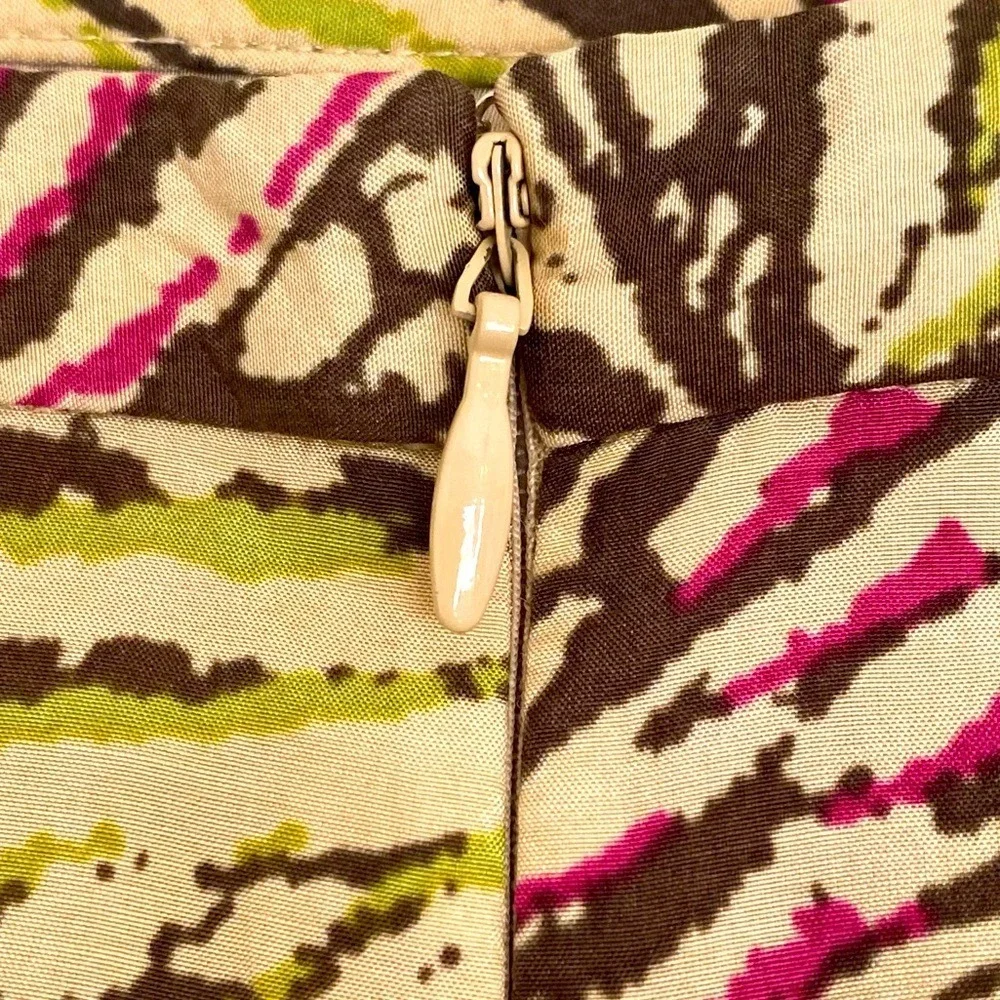 Kenneth Cole Women’s‎ Pleated Skirt Multicolor Size 10 Lined Zip Closure